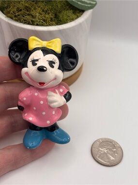 Vintage Minnie Mouse Figurine, Disney Themed Trinket, Walt Disney Productions